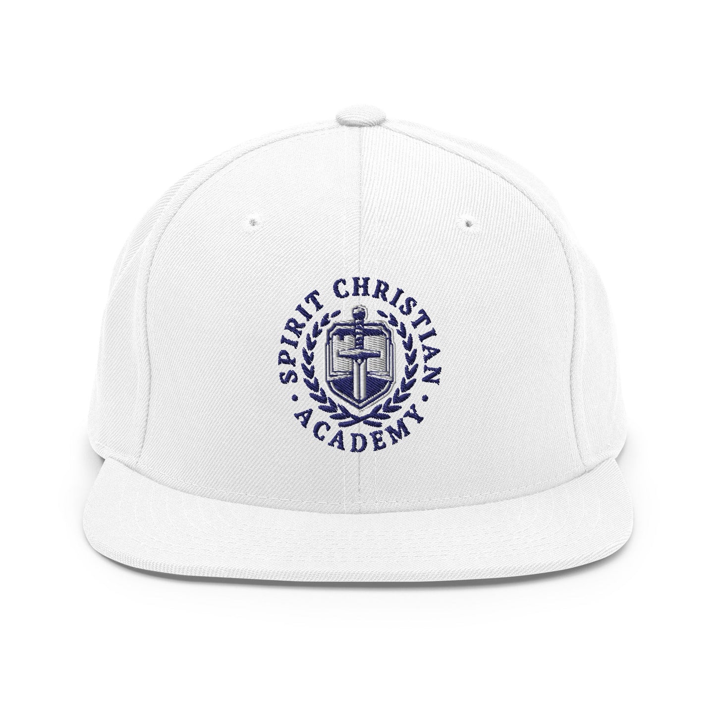Snapback Hat | Spirit Christian Academy | Navy Script Logo