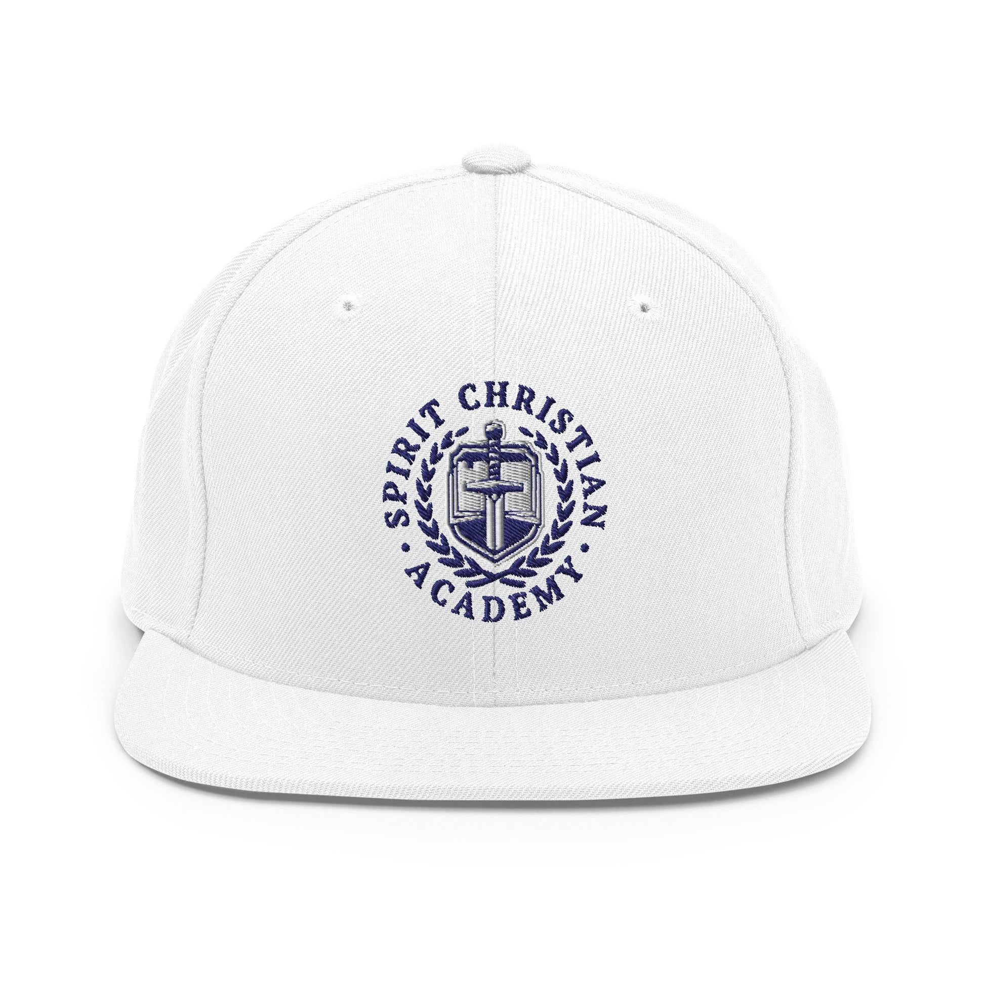 Snapback Hat | Spirit Christian Academy | Navy Script Logo