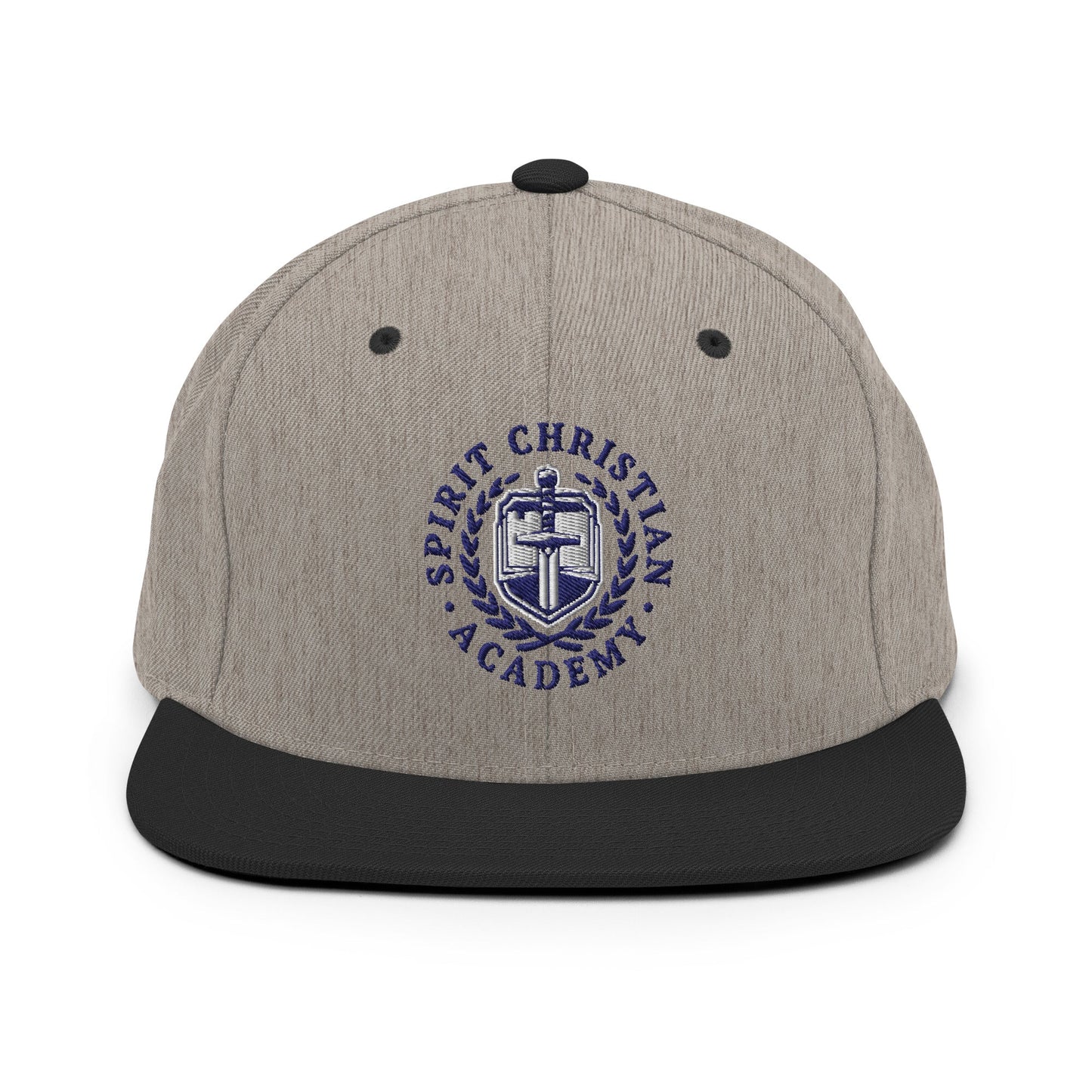 Snapback Hat | Spirit Christian Academy | Navy Script Logo