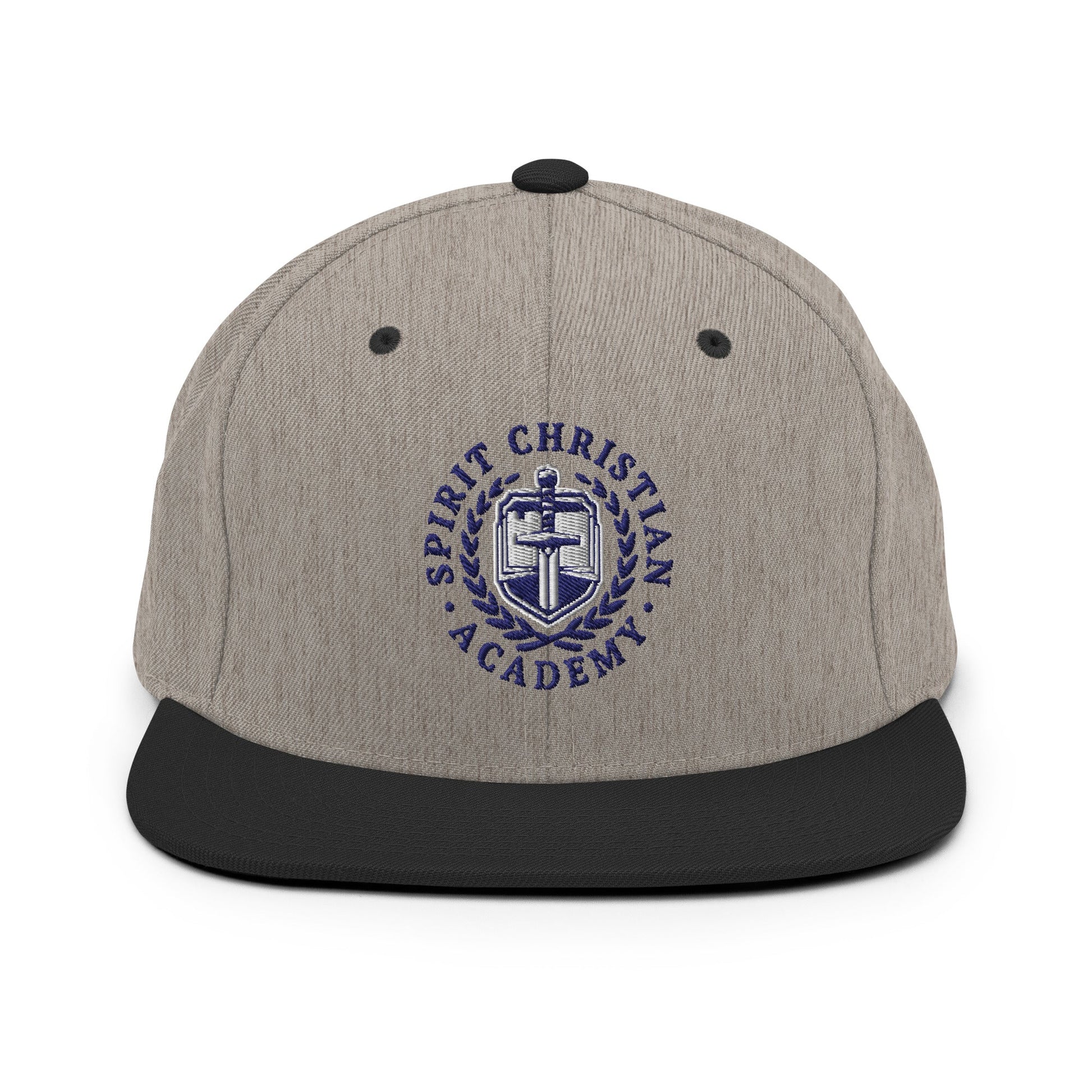 Snapback Hat | Spirit Christian Academy | Navy Script Logo