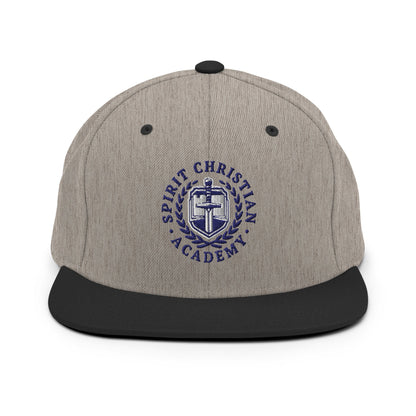Snapback Hat | Spirit Christian Academy | Navy Script Logo