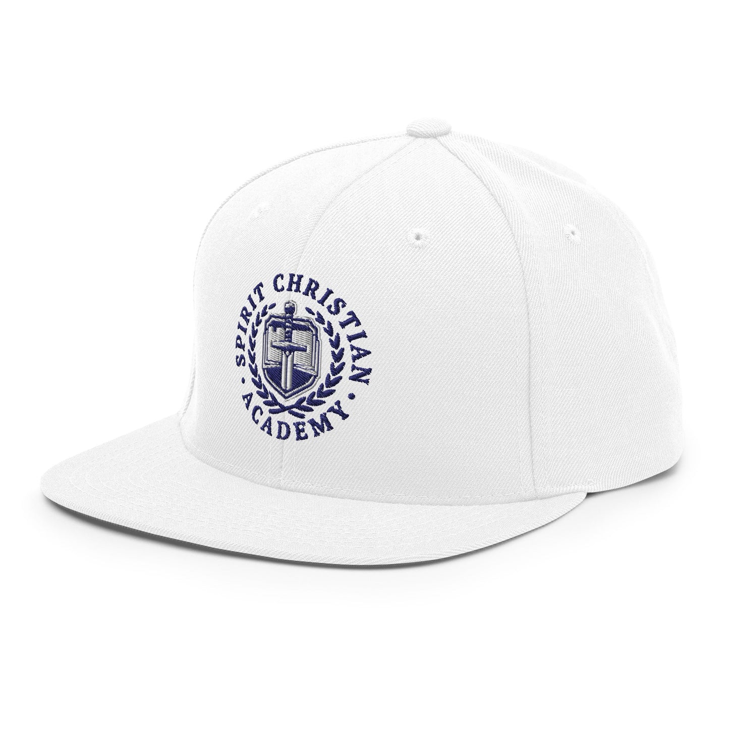 Snapback Hat | Spirit Christian Academy | Navy Script Logo