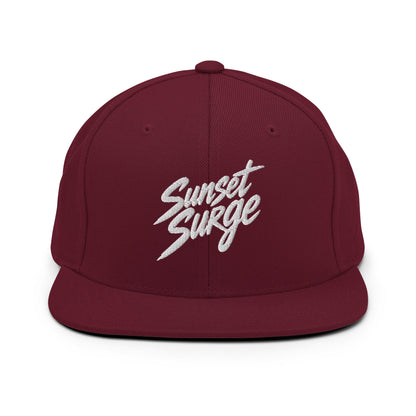 Snapback Hat | Sunset Surge All-Star Cheerleading | Neon Palm Cheer Logo