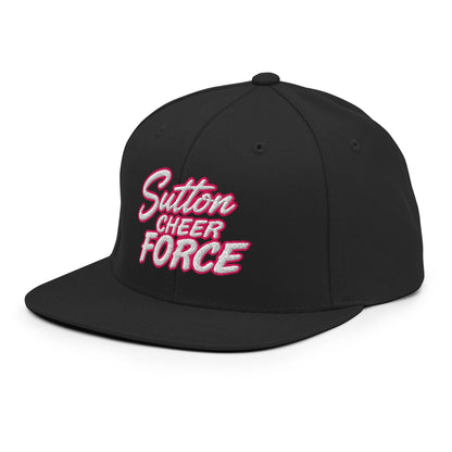 Snapback Hat | Sutton Cheer Force | Script Logo