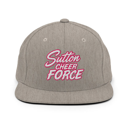 Snapback Hat | Sutton Cheer Force | Script Logo