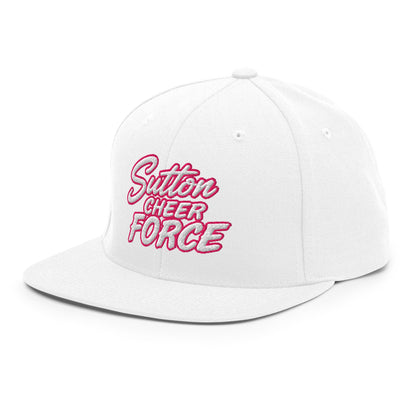 Snapback Hat | Sutton Cheer Force | Script Logo