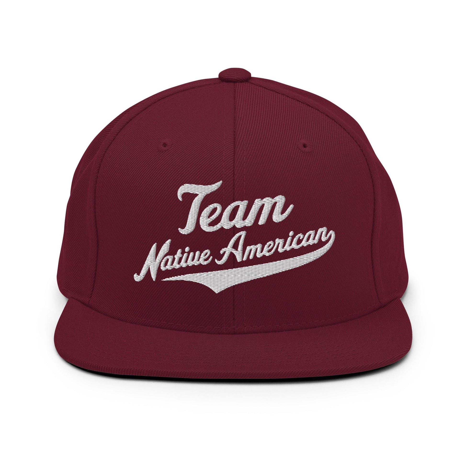 Snapback Hat | Team Native American | Modern Script Logo