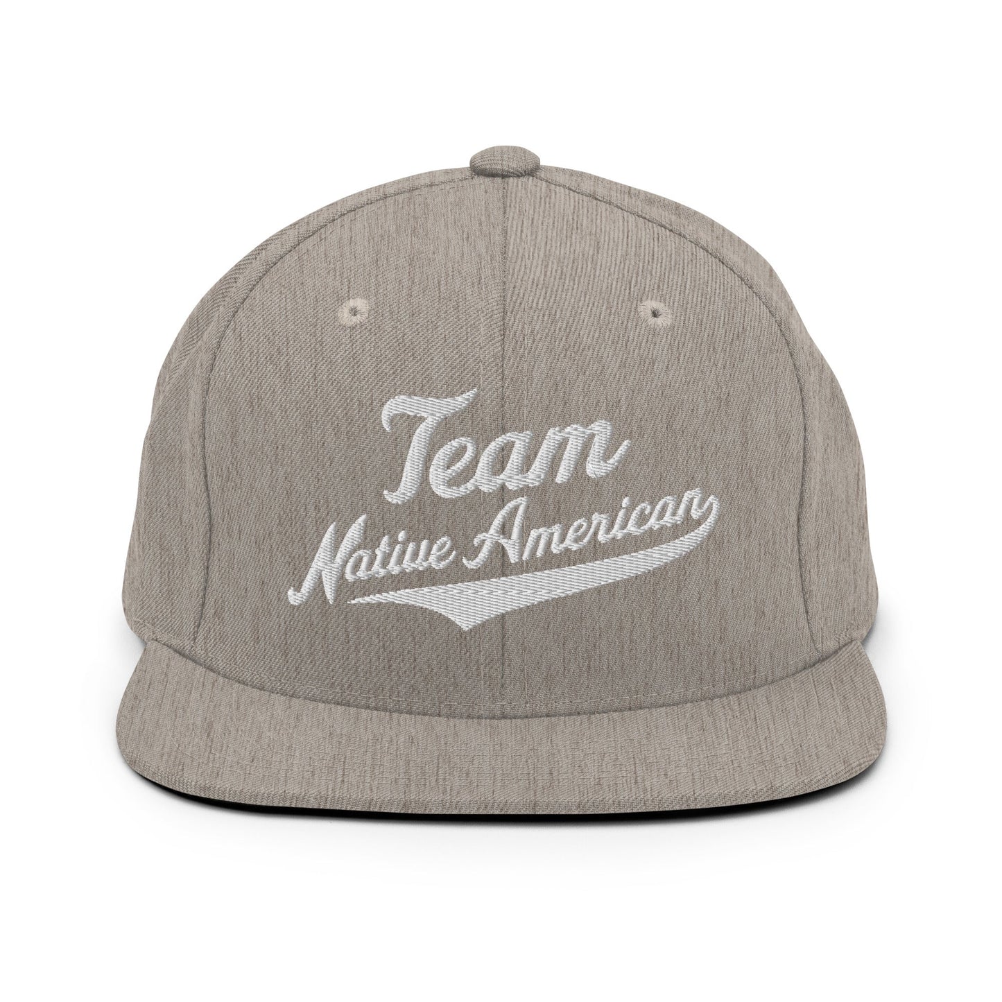 Snapback Hat | Team Native American | Modern Script Logo