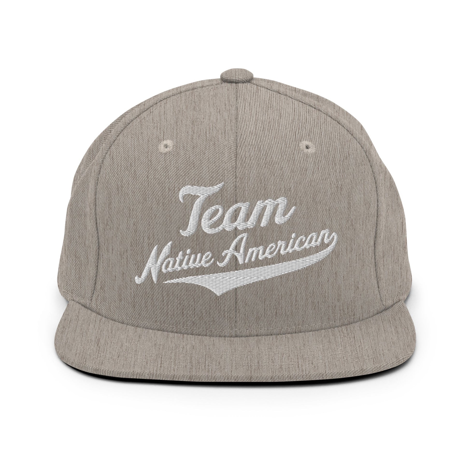 Snapback Hat | Team Native American | Modern Script Logo