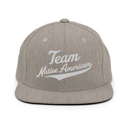 Snapback Hat | Team Native American | Modern Script Logo
