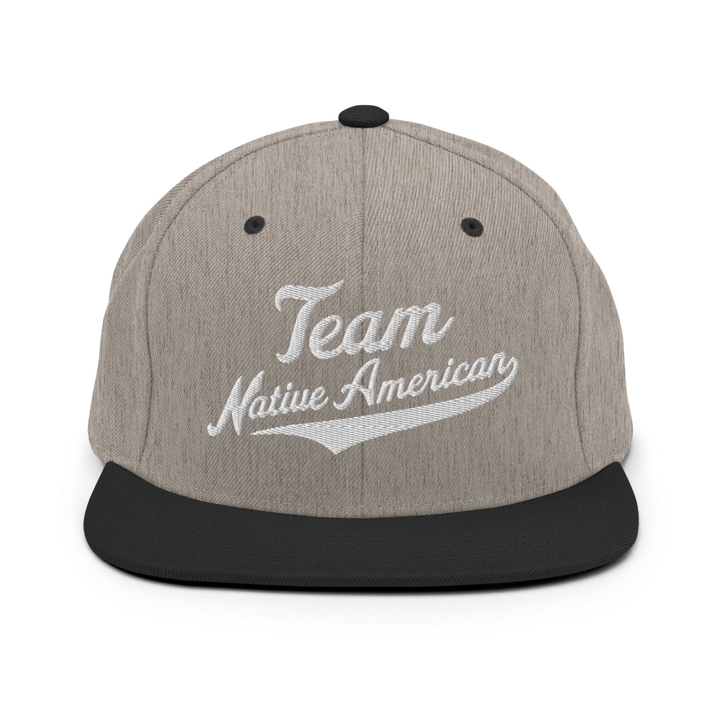Snapback Hat | Team Native American | Modern Script Logo