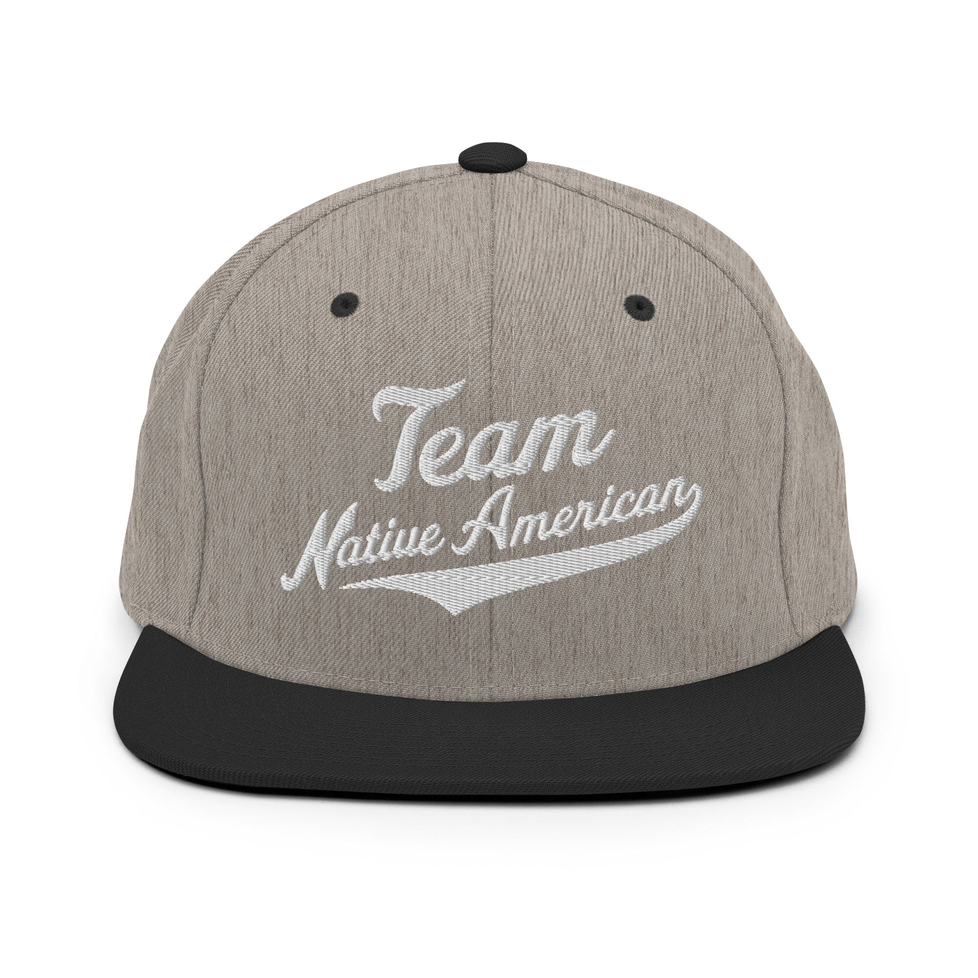 Snapback Hat | Team Native American | Modern Script Logo