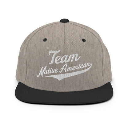 Snapback Hat | Team Native American | Modern Script Logo