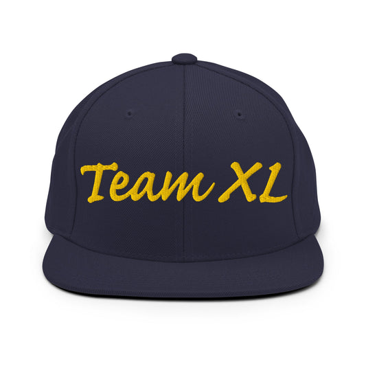 Snapback Hat | Team XL | Modern Script Logo
