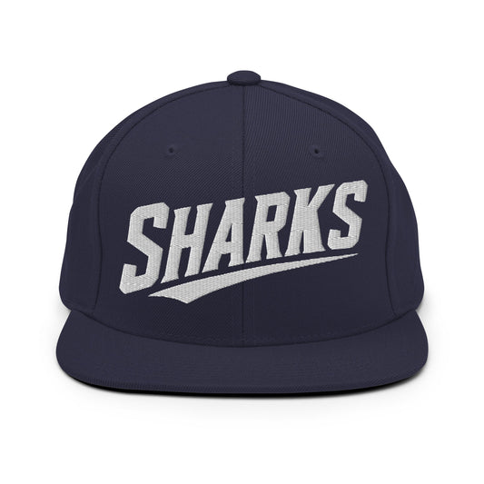 Snapback Hat | The Sharks Baseball Team | Script Logo