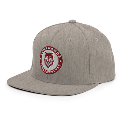 Snapback Hat | Tonawanda High School Track and Field | Mascot Badge Logo
