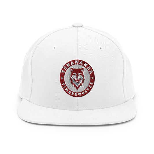 Snapback Hat | Tonawanda High School Track and Field | Mascot Badge Logo