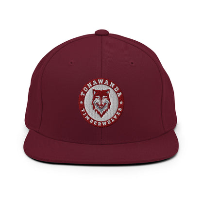 Snapback Hat | Tonawanda High School Track and Field | Mascot Badge Logo
