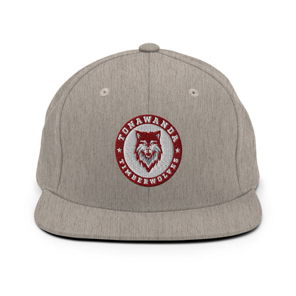 Snapback Hat | Tonawanda High School Track and Field | Mascot Badge Logo