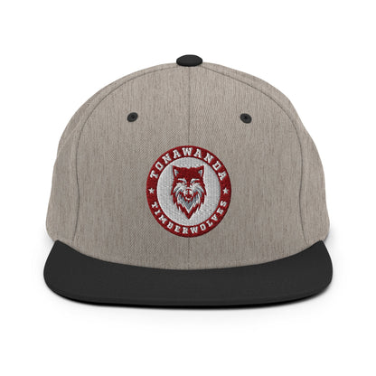 Snapback Hat | Tonawanda High School Track and Field | Mascot Badge Logo