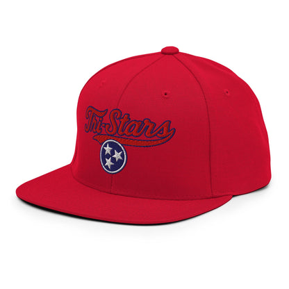 Snapback Hat | Tri - Stars | 3 Stars Logo