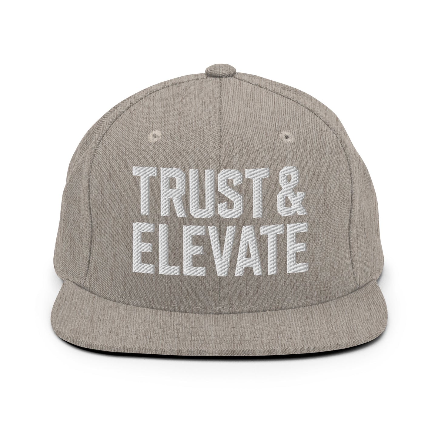 Snapback Hat | Trust & Elevate | Athletic Logo