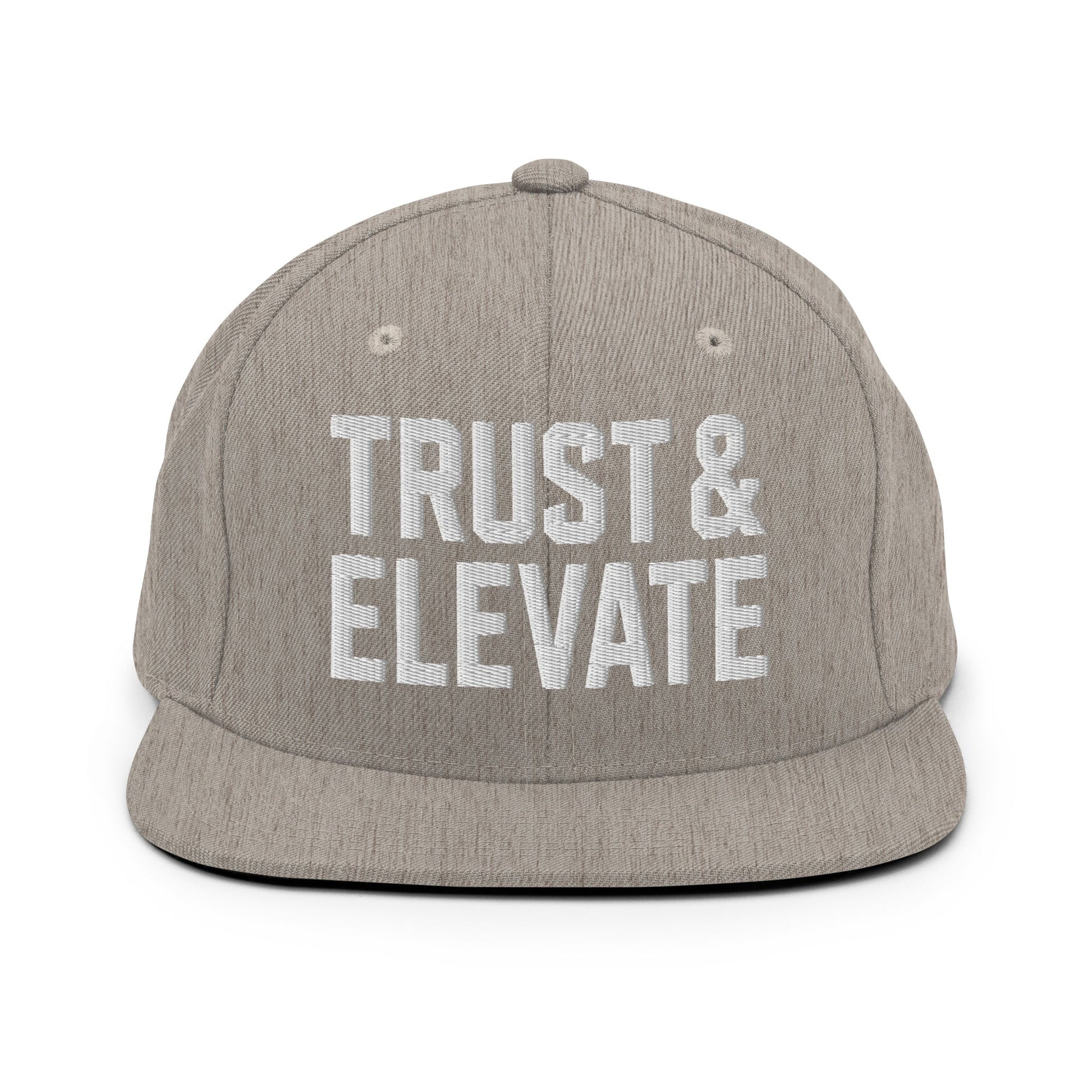 Snapback Hat | Trust & Elevate | Athletic Logo