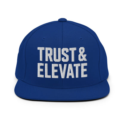 Snapback Hat | Trust & Elevate | Athletic Logo