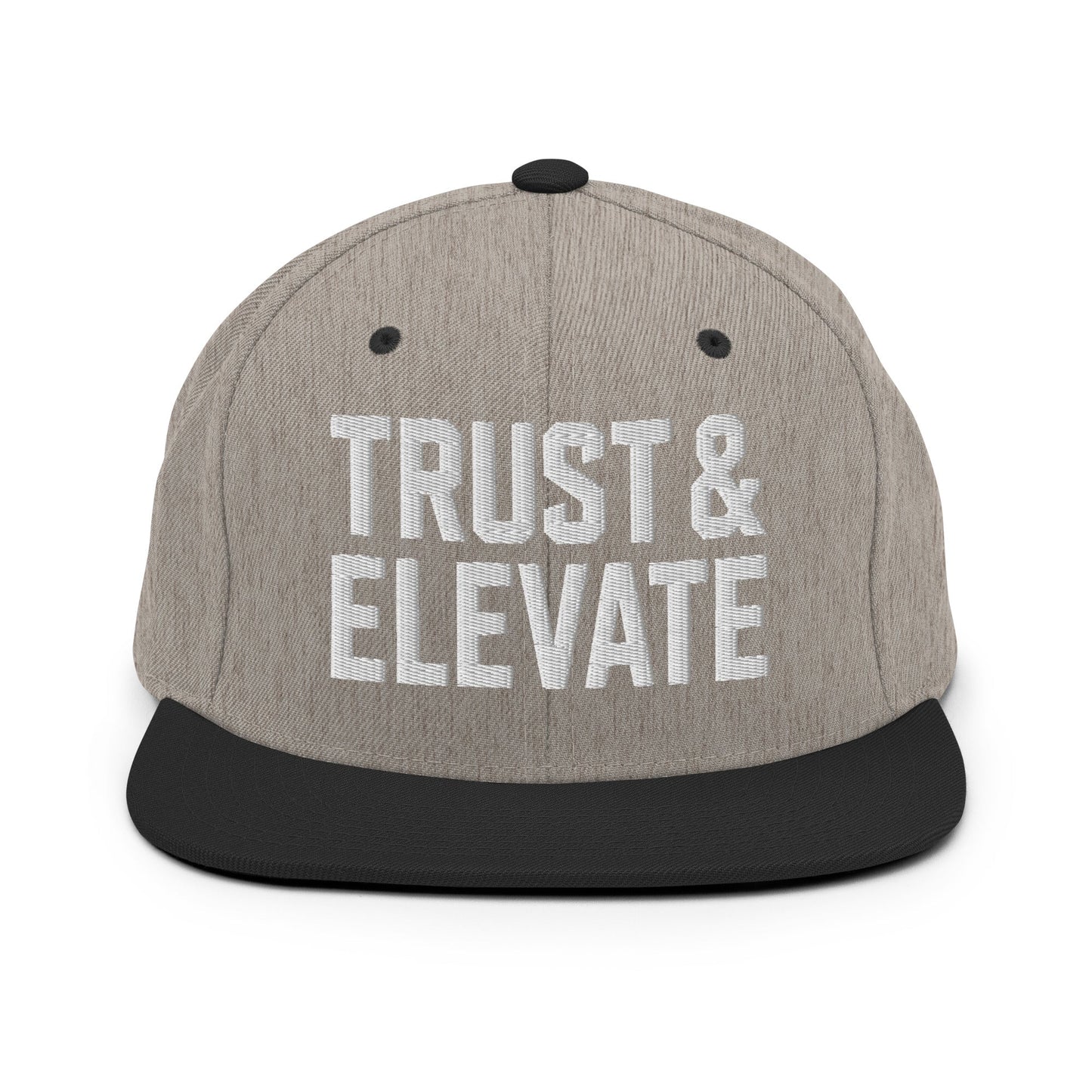 Snapback Hat | Trust & Elevate | Athletic Logo