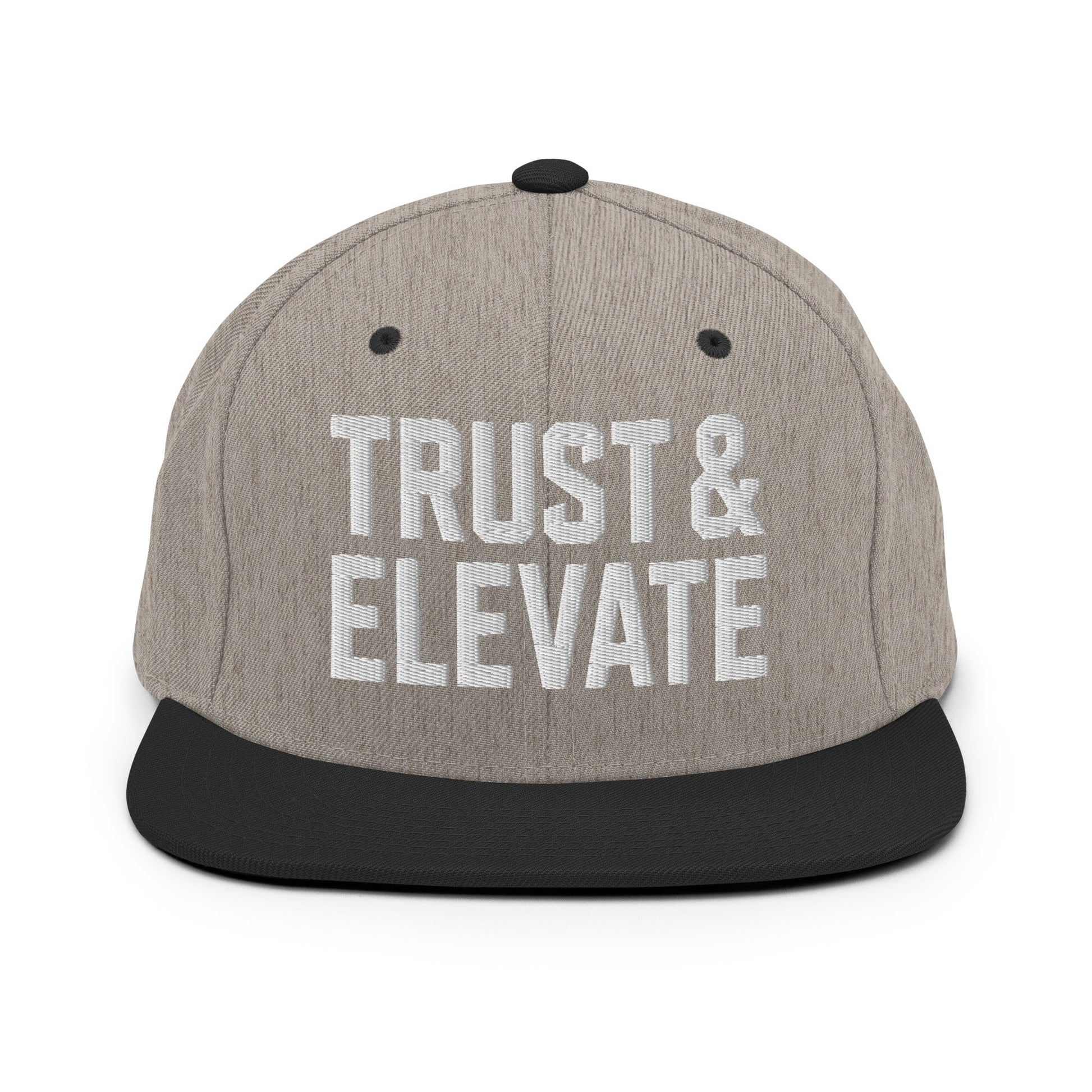 Snapback Hat | Trust & Elevate | Athletic Logo