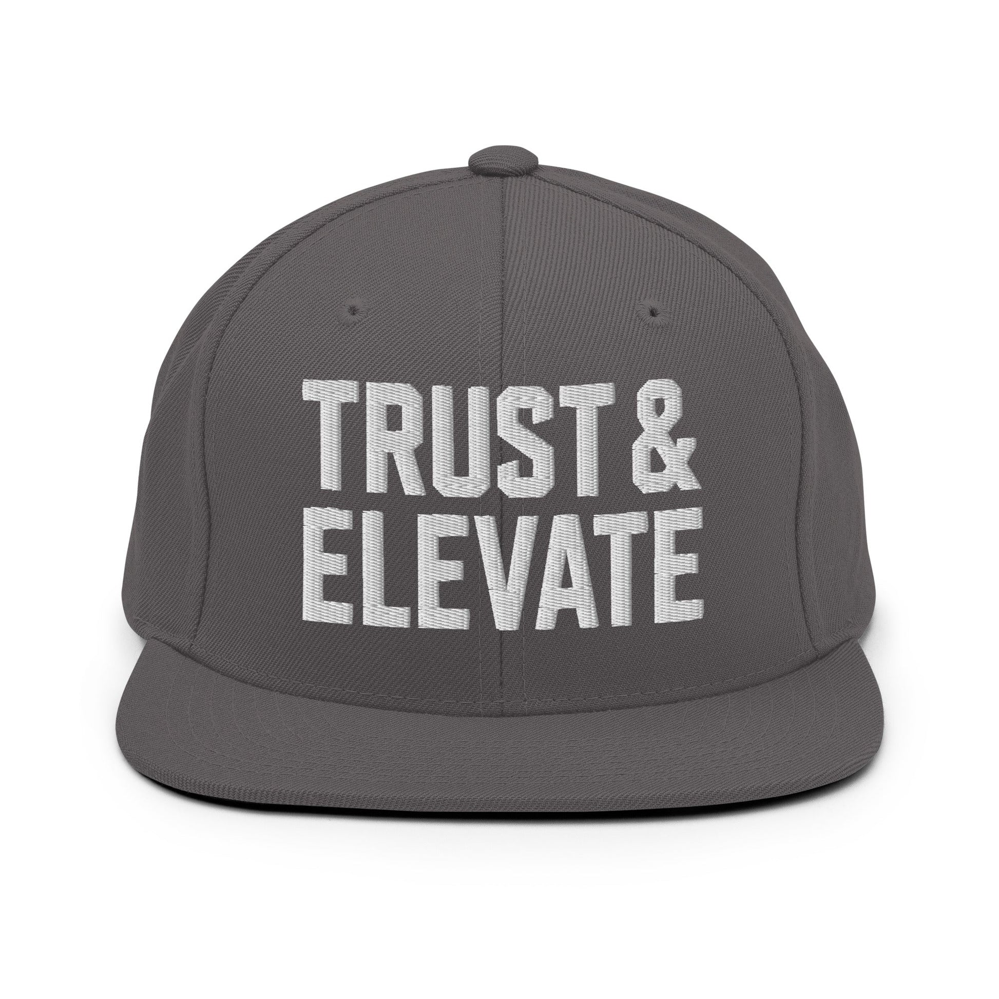 Snapback Hat | Trust & Elevate | Athletic Logo