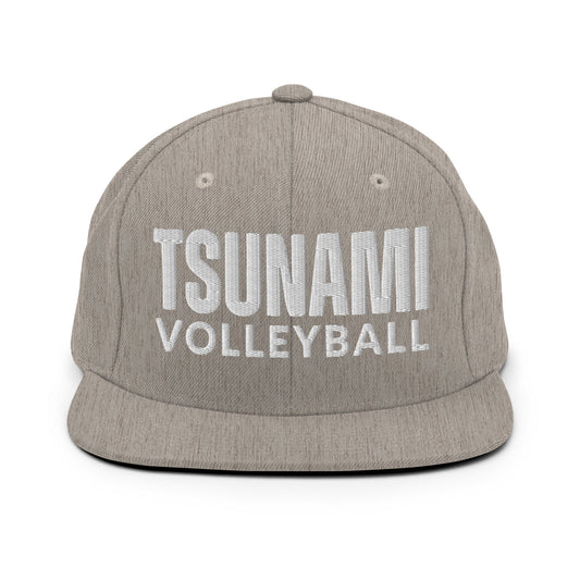 Snapback Hat | Tsunami Volleyball Club | Modern Script Logo