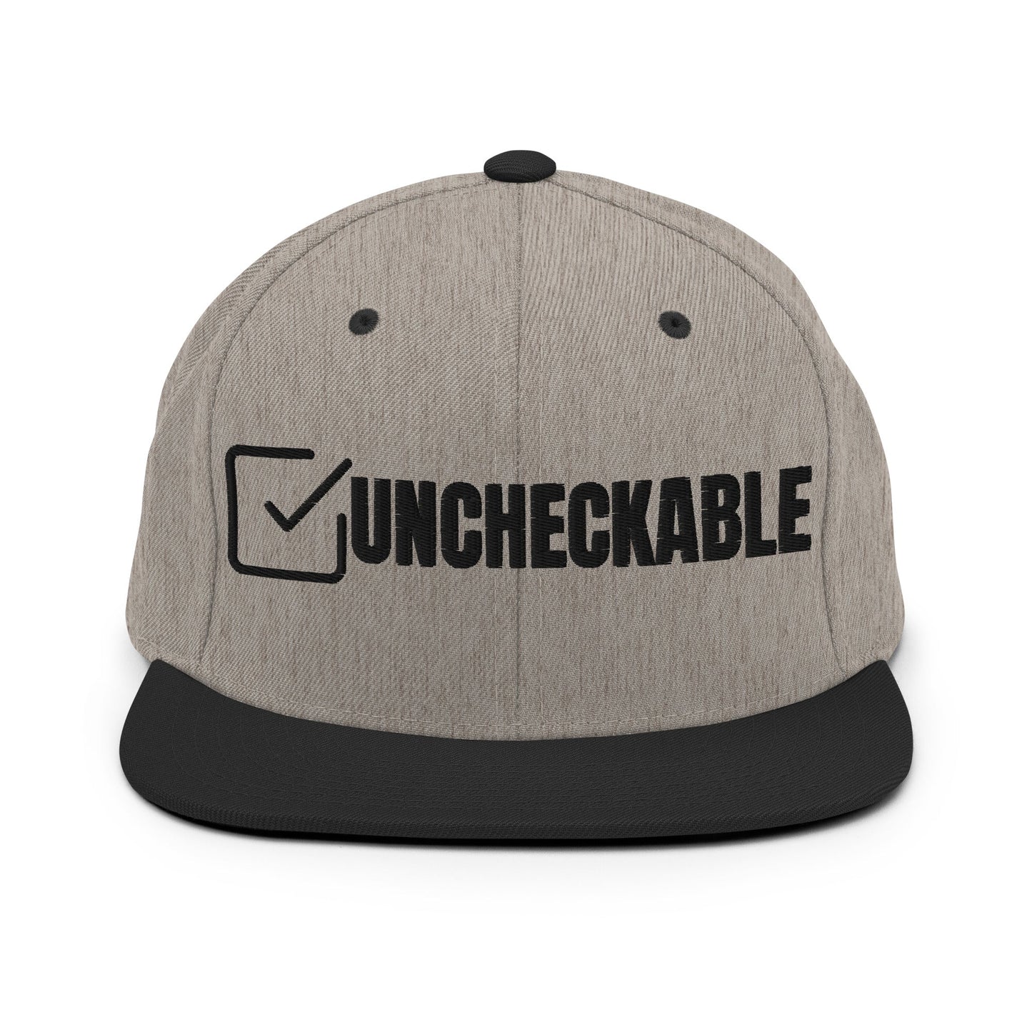 Snapback Hat | Uncheckable | Tha Check Logo