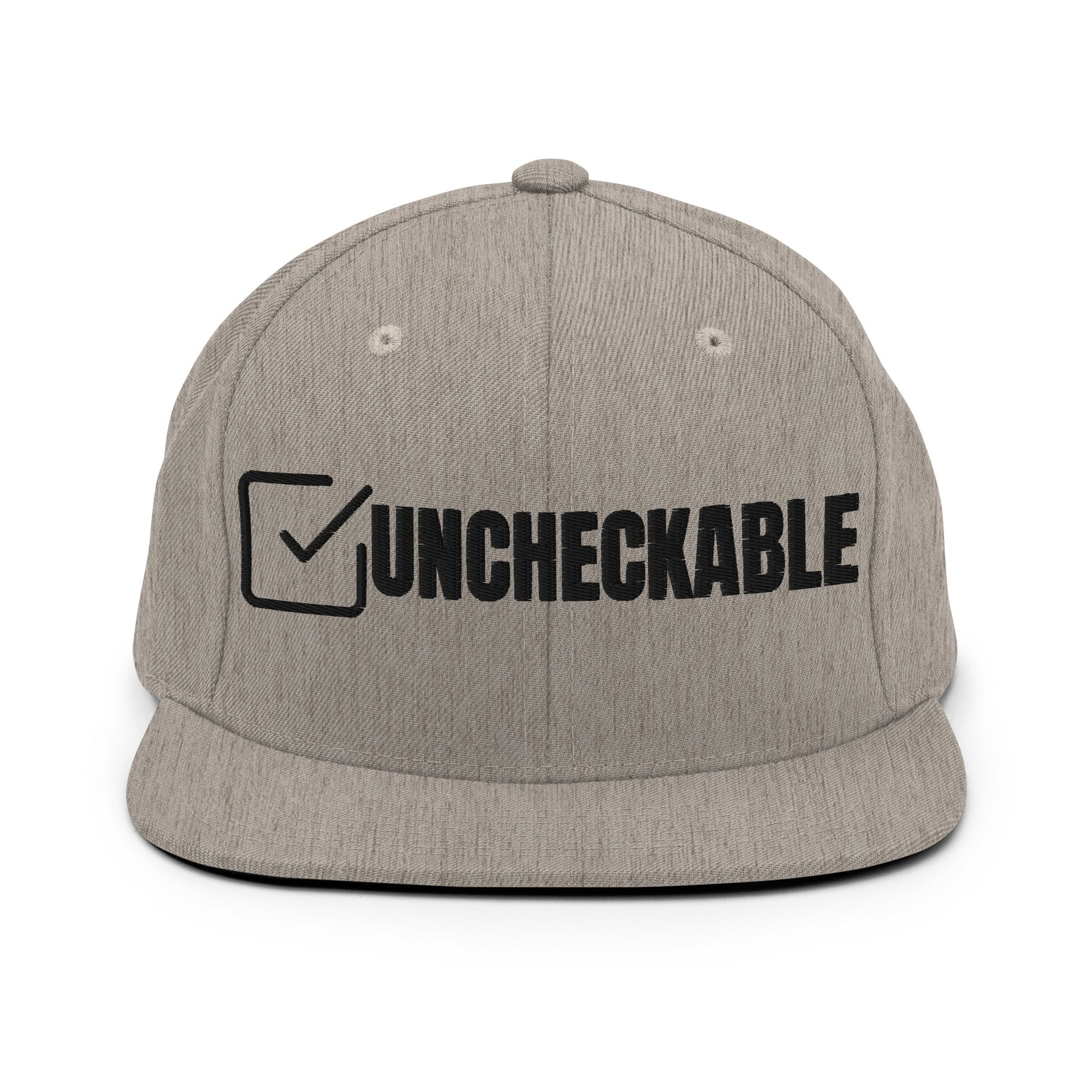 Snapback Hat | Uncheckable | Tha Check Logo