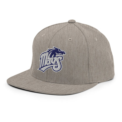Snapback Hat | Upper Makefield Youth Baseball & Softball League | Blue Mavs Logo