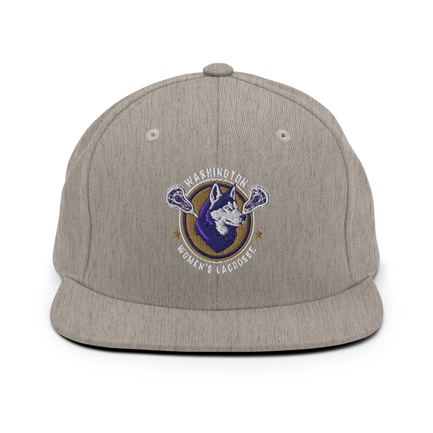 Snapback Hat | UW Women's Club Lacrosse | Badge Logo