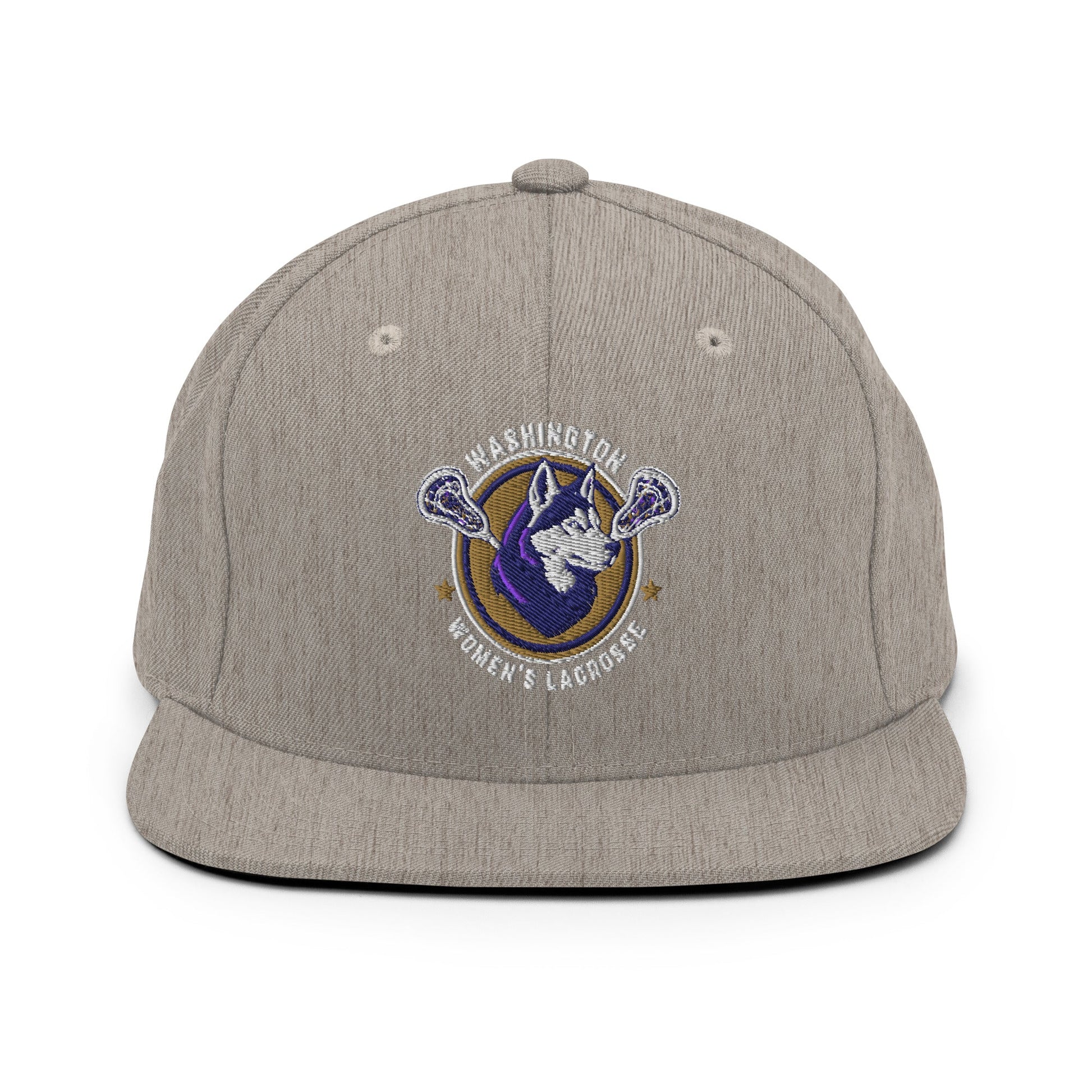 Snapback Hat | UW Women's Club Lacrosse | Badge Logo