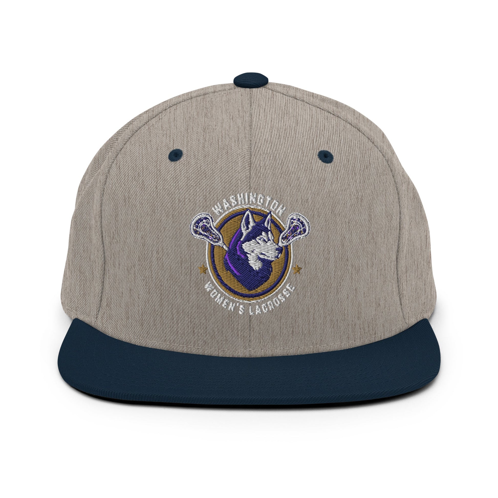 Snapback Hat | UW Women's Club Lacrosse | Badge Logo
