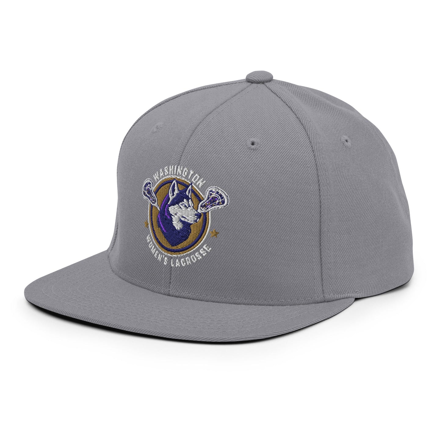 Snapback Hat | UW Women's Club Lacrosse | Badge Logo