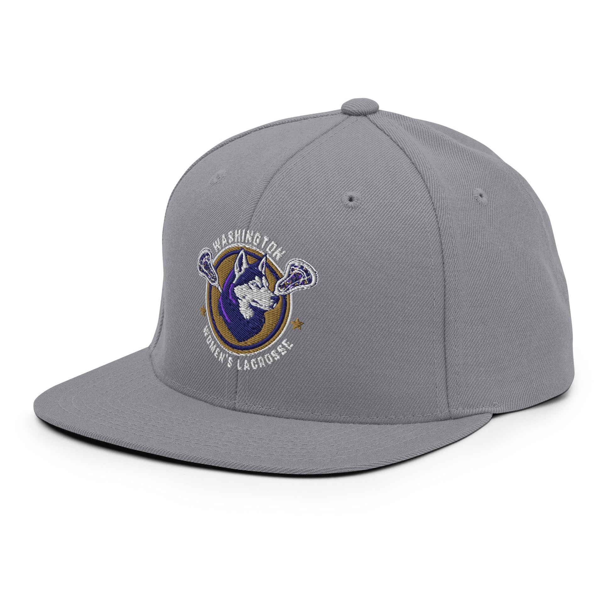 Snapback Hat | UW Women's Club Lacrosse | Badge Logo