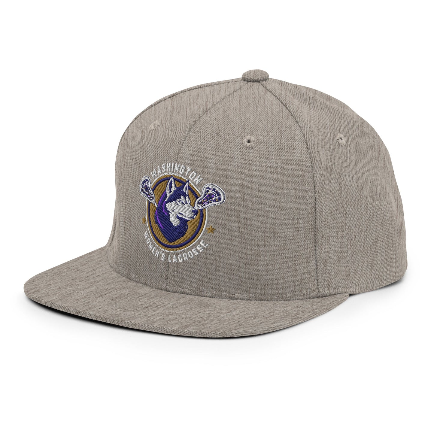 Snapback Hat | UW Women's Club Lacrosse | Badge Logo