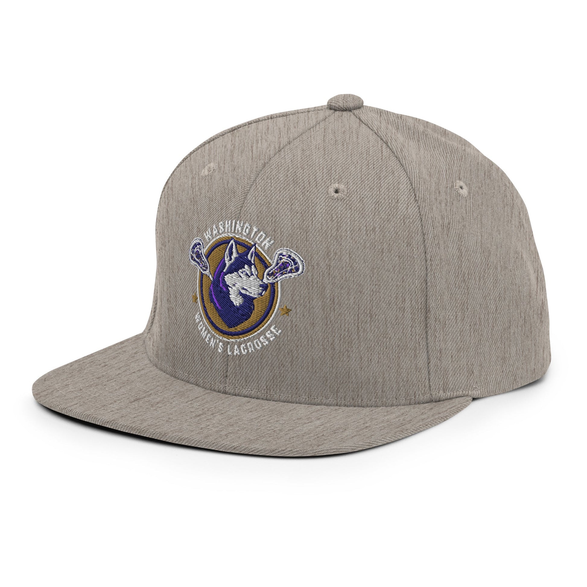 Snapback Hat | UW Women's Club Lacrosse | Badge Logo