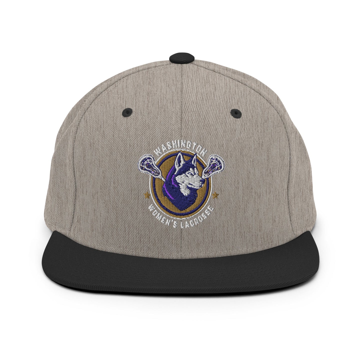 Snapback Hat | UW Women's Club Lacrosse | Badge Logo
