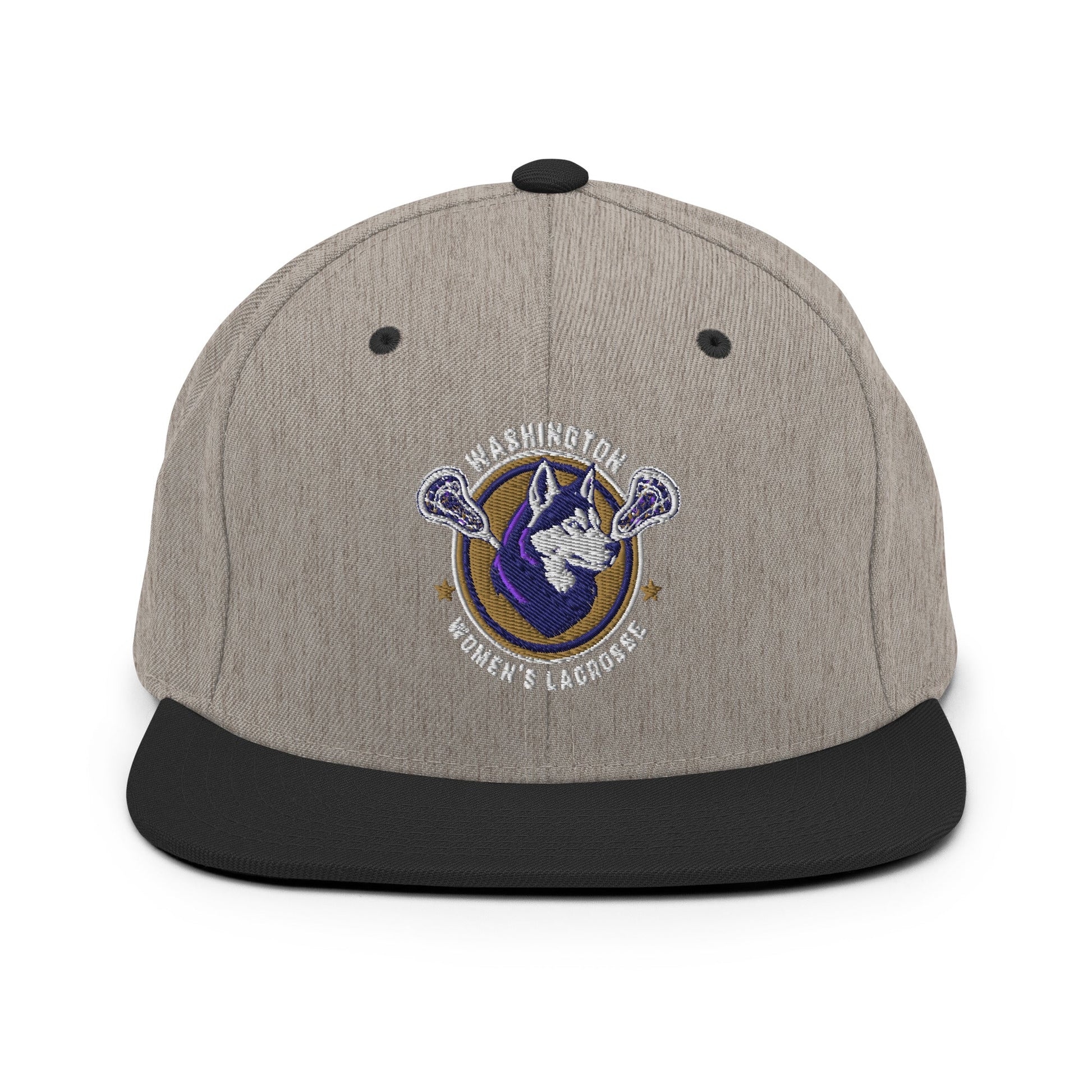Snapback Hat | UW Women's Club Lacrosse | Badge Logo