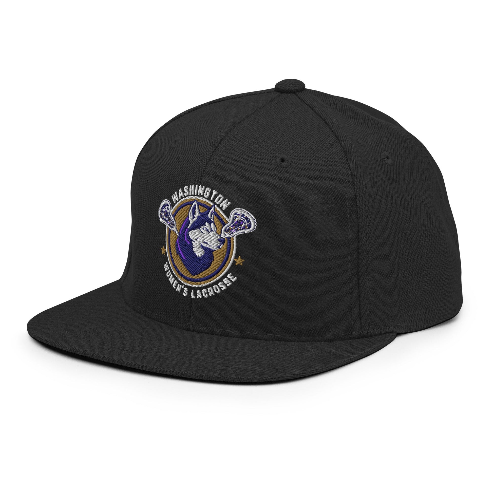 Snapback Hat | UW Women's Club Lacrosse | Badge Logo