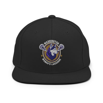 Snapback Hat | UW Women's Club Lacrosse | Badge Logo