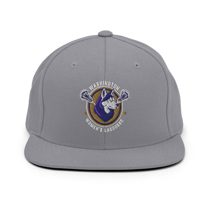 Snapback Hat | UW Women's Club Lacrosse | Badge Logo