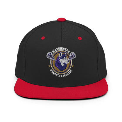 Snapback Hat | UW Women's Club Lacrosse | Badge Logo