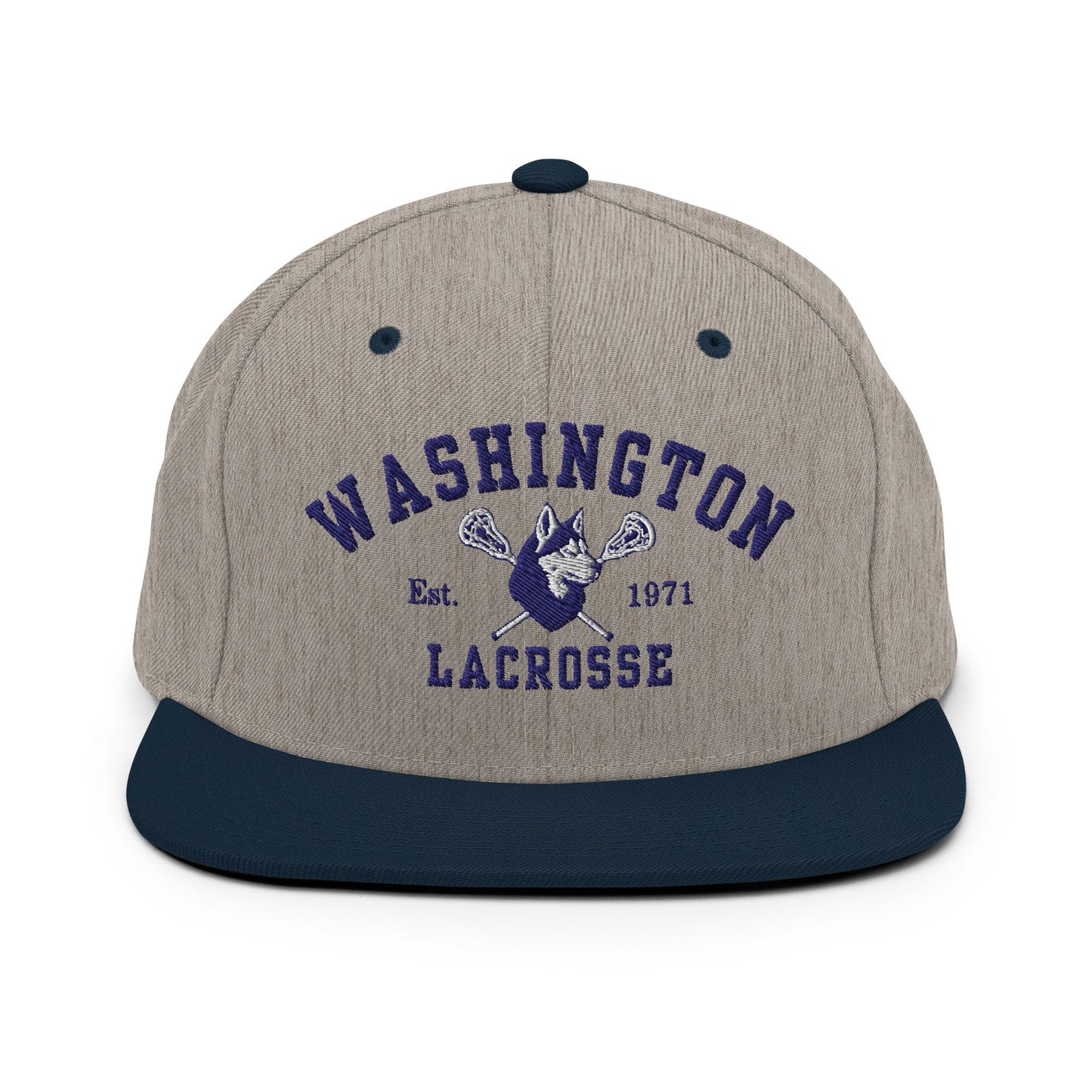 Snapback Hat | UW Women's Club Lacrosse | Washington Lacrosse Logo
