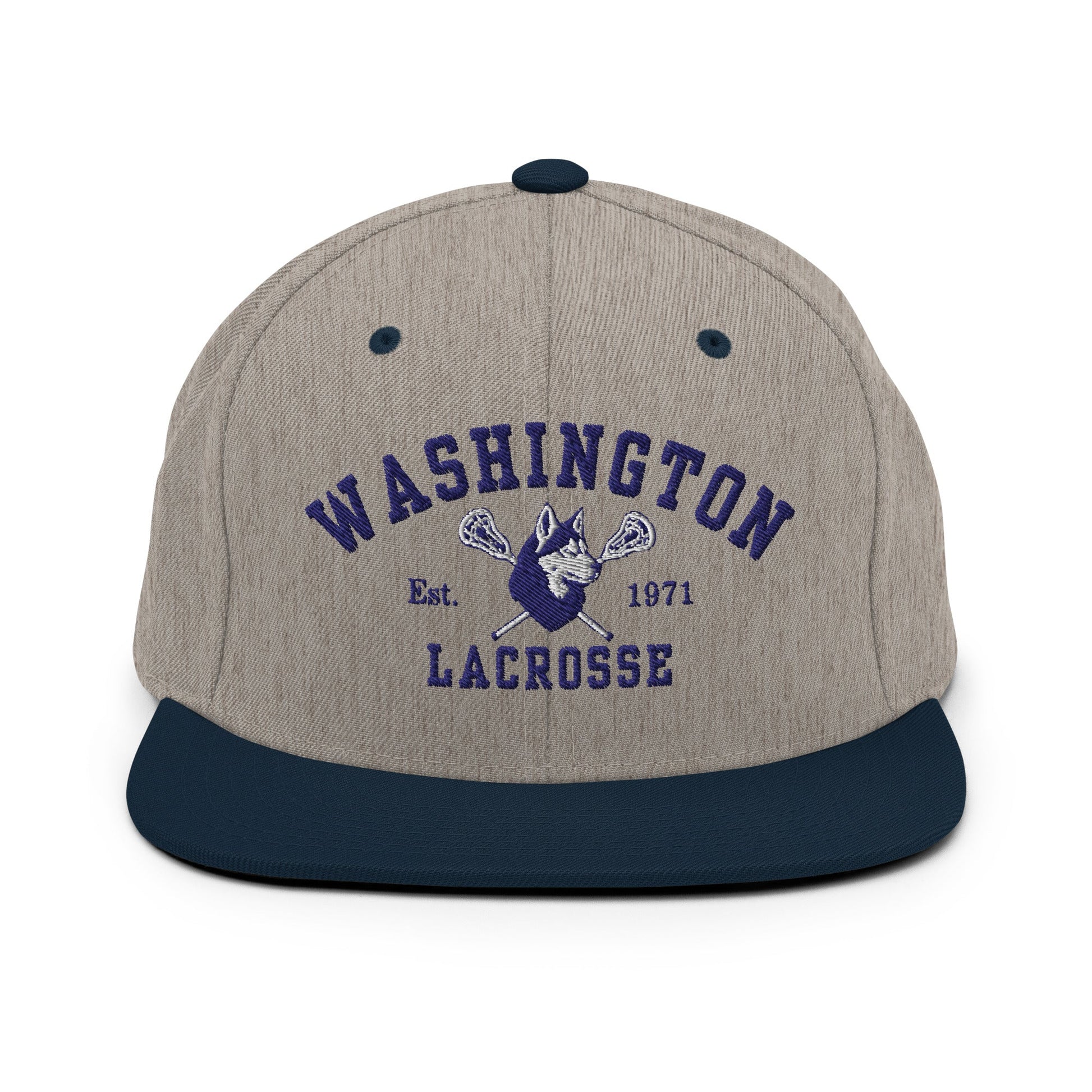 Snapback Hat | UW Women's Club Lacrosse | Washington Lacrosse Logo